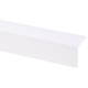 Cornière d'angle en PVC blanc 260 x 5 x 5 cm