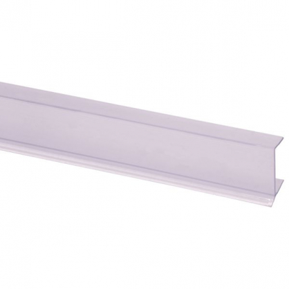 Profil pour socle en PVC transparent 18 mm 260 cm