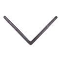 Cornière d'angle en PVC anthracite 260 x 1,5 x 1,5 cm