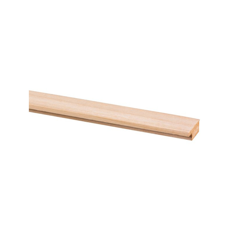 Moulure pour encadrement en meranti 240 x 2,1 x 0,9 cm