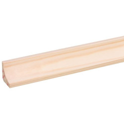 Moulure Corniche Pin 270cm – Finition Bois Naturelle