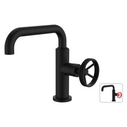 Mitigeur Lavabo Industriel Noir ROUSSEAU – Design & Qualité | ROUSSEAU