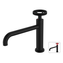 Mitigeur Lavabo Industriel Noir ROUSSEAU – Style & Qualité | ROUSSEAU