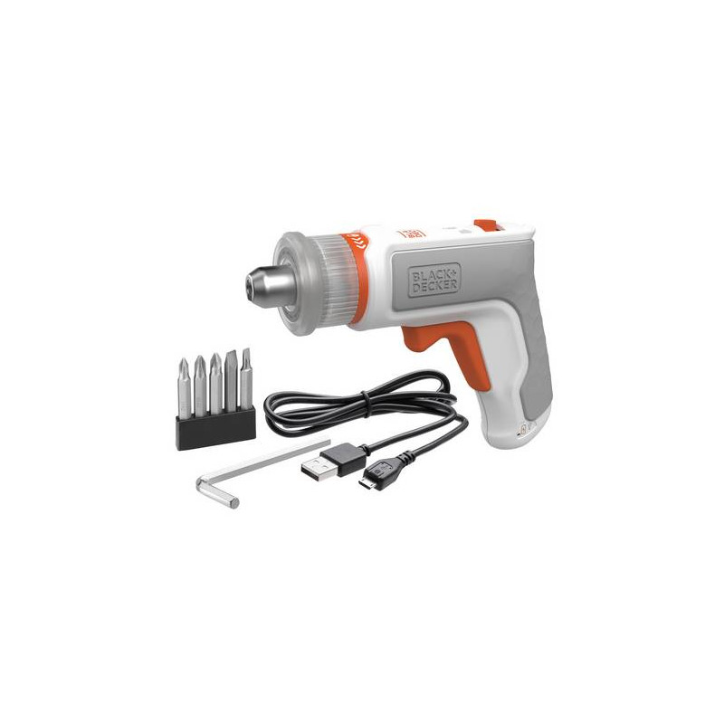 Tournevis spécial meuble en kit sur batterie 3,6 V BLACK+DECKER