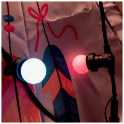 Guirlande noire extérieure LED blanc chaud 5 m XANLITE Guirlande noire extérieure LED blanc chaud 5 m XANLITE