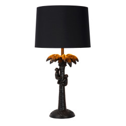 Lampe à poser Coconut noire et dorée E27 40 W LUCIDE
