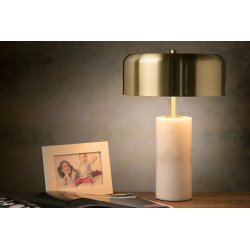 Lampe de table blanche Mirasol G9 21 W dimmable LUCIDE