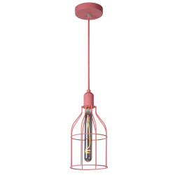 Suspension rose Paulien E27 60 W dimmable LUCIDE