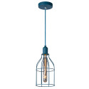 Suspension bleue Paulien E27 60 W dimmable LUCIDE