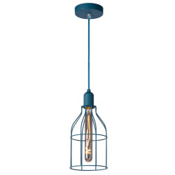 Suspension Paulien bleue dimmable E27 60 W LUCIDE