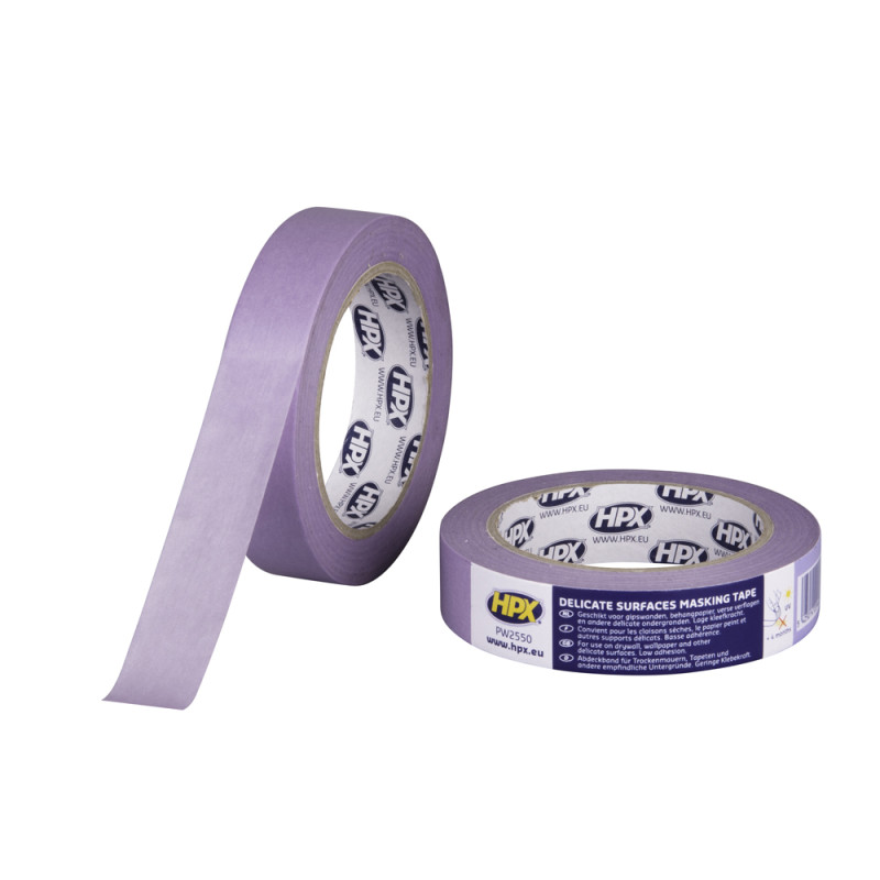 Ruban de masquage pour surface délicate Mauve 25 mm x 50 m HPX