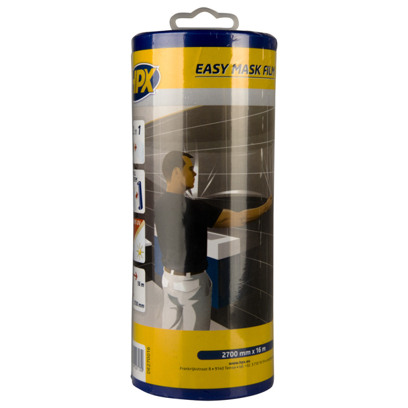 Adhésif Easy mask avec film protection et distributeur 0,27 x 16 m HPX