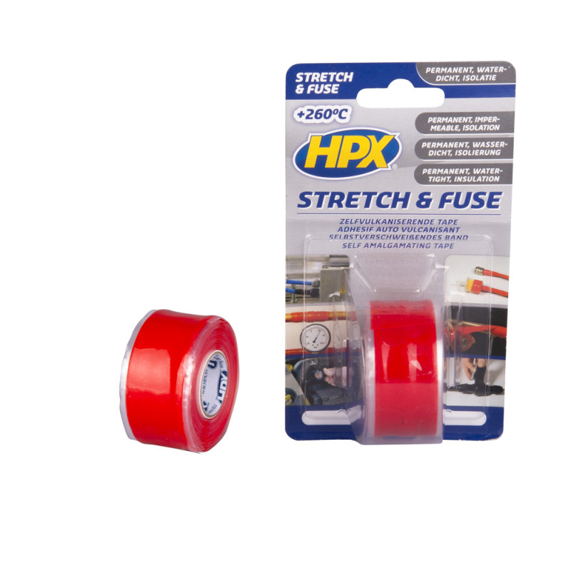 Adhésif Stretch & Fuse Rouge 3 m HPX