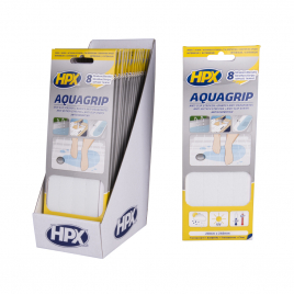 Adhésif Aqua Grip Transparent 8 pièces HPX