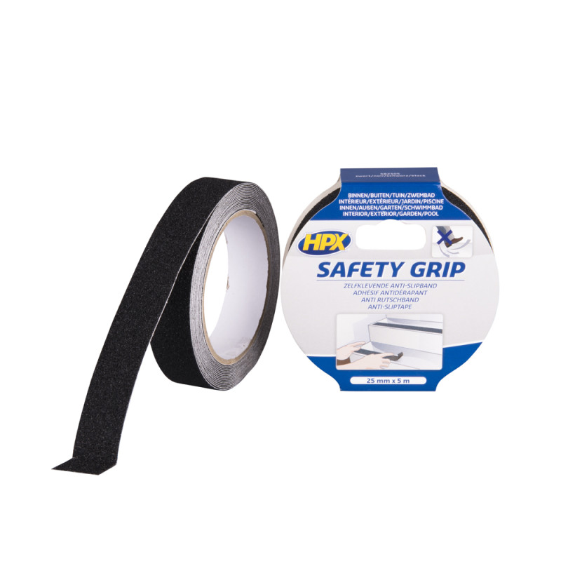 Adhésif Safety Grip Noir 5 m HPX