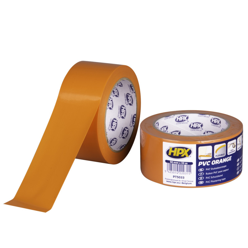 Adhésif PVC Pare Vapeur Orange 33 m HPX