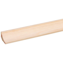 Moulure Corniche Pin 270cm – Finition Bois Naturel Moulure Corniche Pin 270cm – Finition Bois Naturel