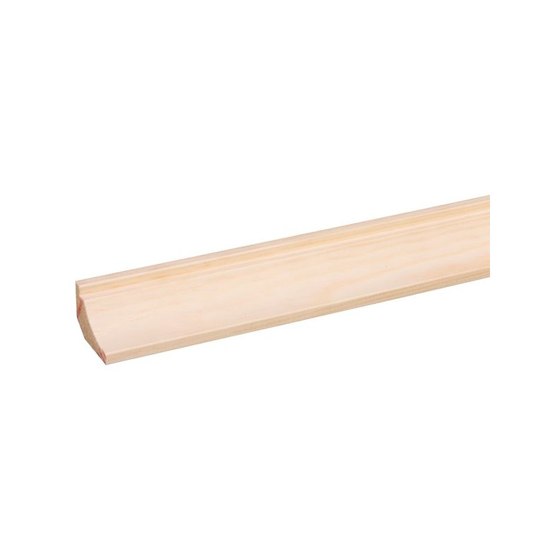 Moulure Corniche Pin 270cm – Finition Bois Naturel Moulure Corniche Pin 270cm – Finition Bois Naturel