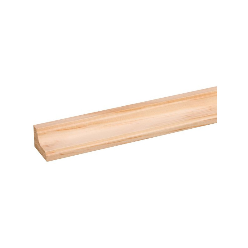Moulure corniche en pin 240 cm – finition bois naturel Moulure corniche en pin 240 cm – finition bois naturel