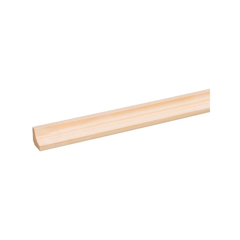 Moulure Corniche Pin 270cm – Finition Bois Naturel Moulure Corniche Pin 270cm – Finition Bois Naturel