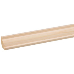 Moulure de plafond en pin 240 cm – finition naturelle