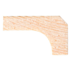 Moulure de corniche en pin 270 cm – finition bois Moulure de corniche en pin 270 cm – finition bois
