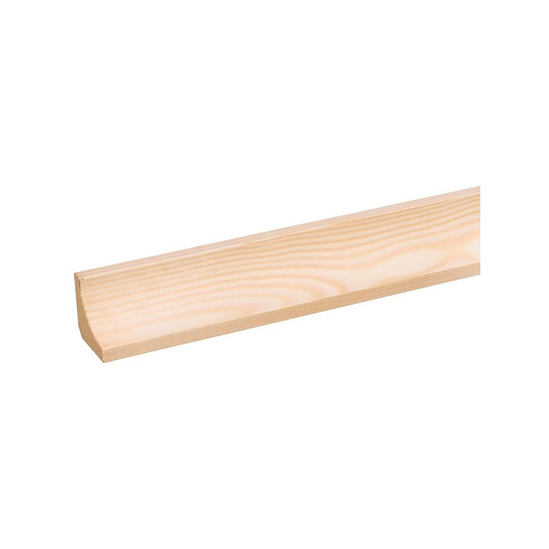 Moulure corniche en pin 270 cm – finition bois naturelle Moulure corniche en pin 270 cm – finition bois naturelle