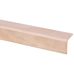 Cornière d'angle pin 270cm – Finition bois