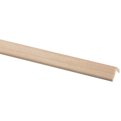 Cornière Meranti Clair 270cm – Finition Bois Naturelle