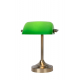 Lampe de table verte Banker E14 40 W dimmable LUCIDE