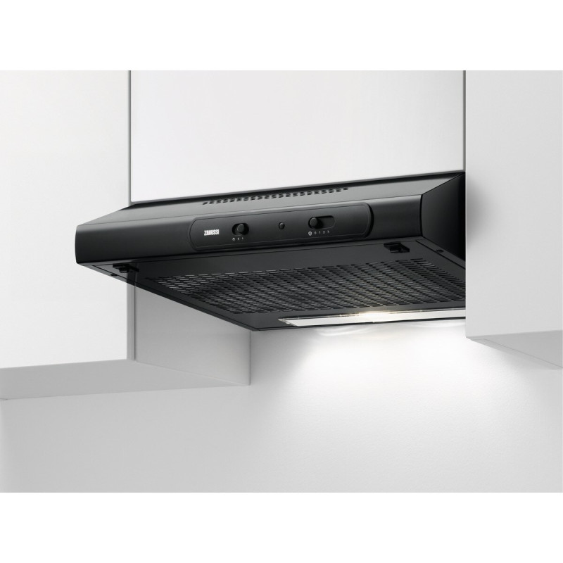 Hotte sous-encastrable LED 60 cm noire ZANUSSI