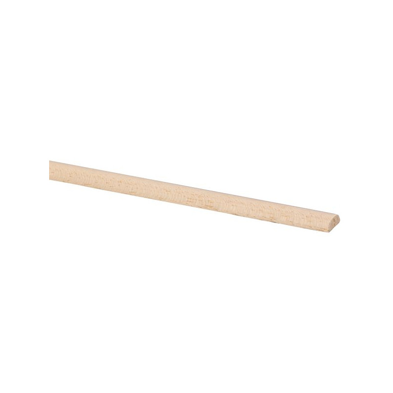 Moulure demi ronde en meranti 240 x 1,2 x 0,4 cm