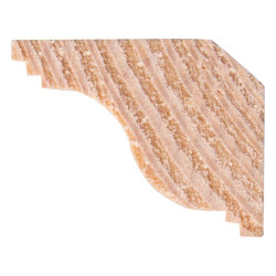 Moulure Plafond Pin 240cm – Finition Naturelle