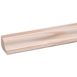 Moulure Plafond Pin 240cm – Finition Naturelle