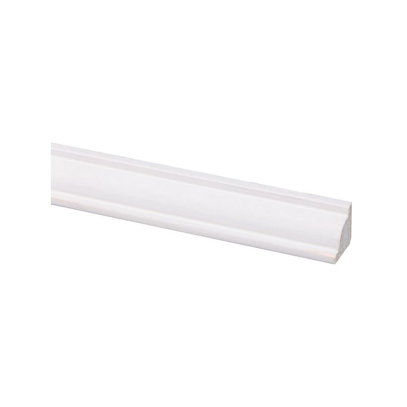 Moulure de plafond en pin blanche 270 x 1,6 x 1,6 cm