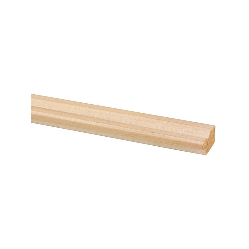 Moulure pour encadrement en meranti clair 240 x 2,1 x 1,3 cm