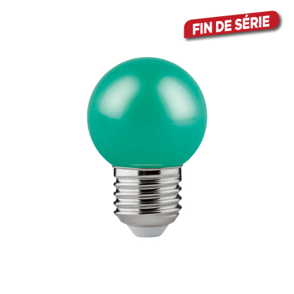 Ampoule LED Boule E27 1 W 80 lm vert SYLVANIA