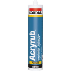 Mastic Acryrub Blanc 310 ml SOUDAL