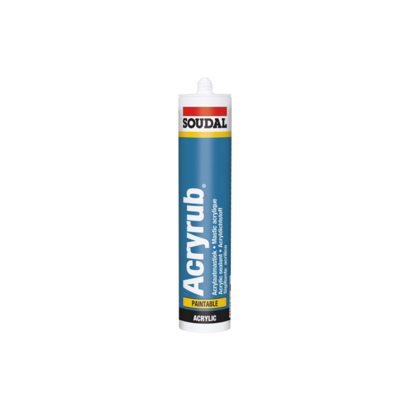 Mastic Acryrub Blanc 310 ml SOUDAL