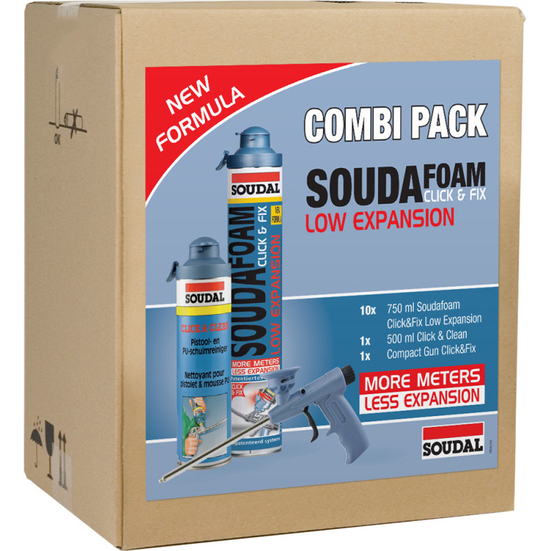 Pack Click & Fix Low Expansion SOUDAL