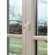 Poignée de fenêtre avec serrure FG110 blanc 3 pièces ABUS