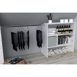 Armoire sous les combles Blanc 197,4 cm EKIPA