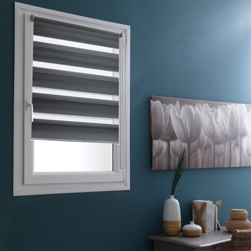 Store enrouleur Easy anthracite 42 x 190 cm MADECO Store enrouleur Easy anthracite 42 x 190 cm MADECO