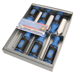 Set de ciseaux à bois 6 pièces manche plastique | KIRSCHEN