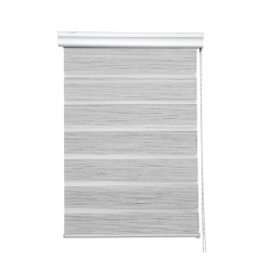 Store enrouleur Easy blanc et noir 90 x 220 cm MADECO Store enrouleur Easy blanc et noir 90 x 220 cm MADECO