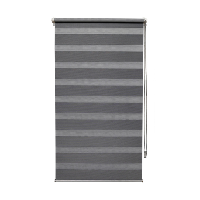 Store enrouleur Easy noir et blanc 62 x 190 cm MADECO