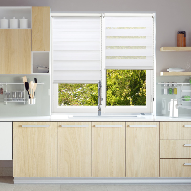 Store enrouleur Venica blanc 42 x 190 cm MADECO