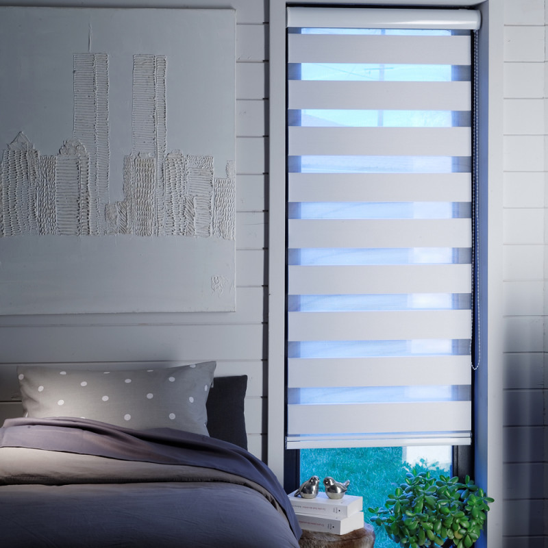 Store enrouleur Jalousy blanc 60 x 220 cm MADECO Store enrouleur Jalousy blanc 60 x 220 cm MADECO