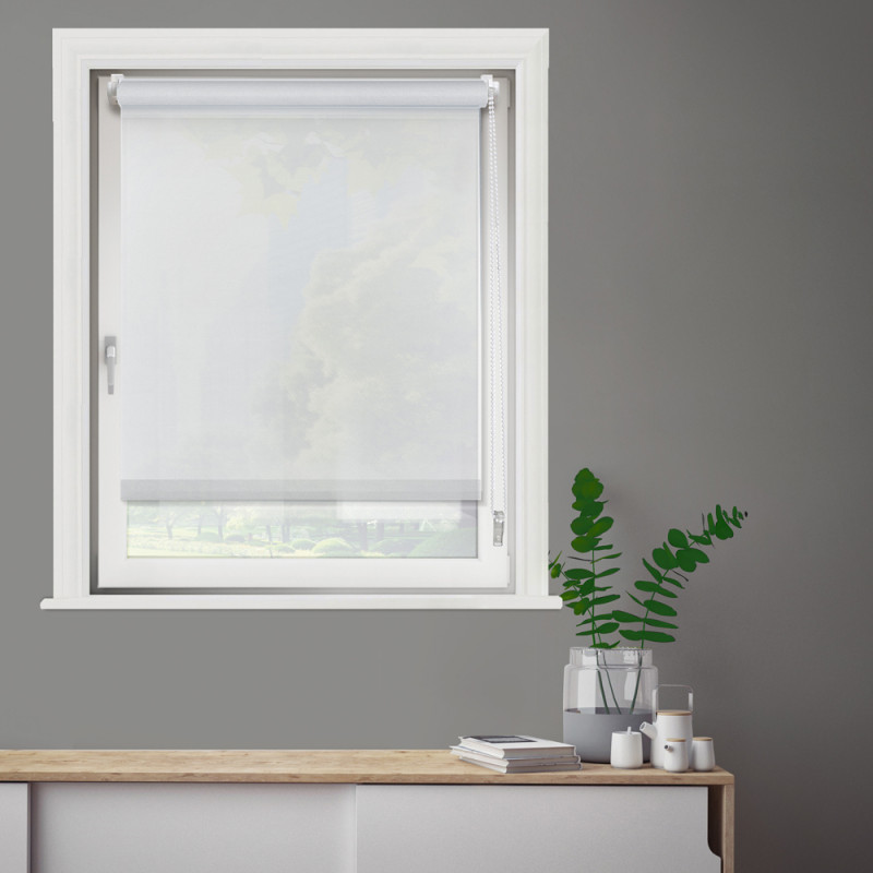 Store enrouleur tamisant Easy Roll blanc 52 x 190 cm MADECO Store enrouleur tamisant Easy Roll blanc 52 x 190 cm MADECO