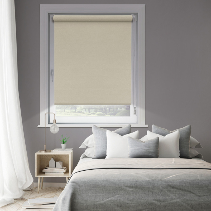 Store enrouleur occultant Easy Roll écru 62 x 190 cm MADECO Store enrouleur occultant Easy Roll écru 62 x 190 cm MADECO